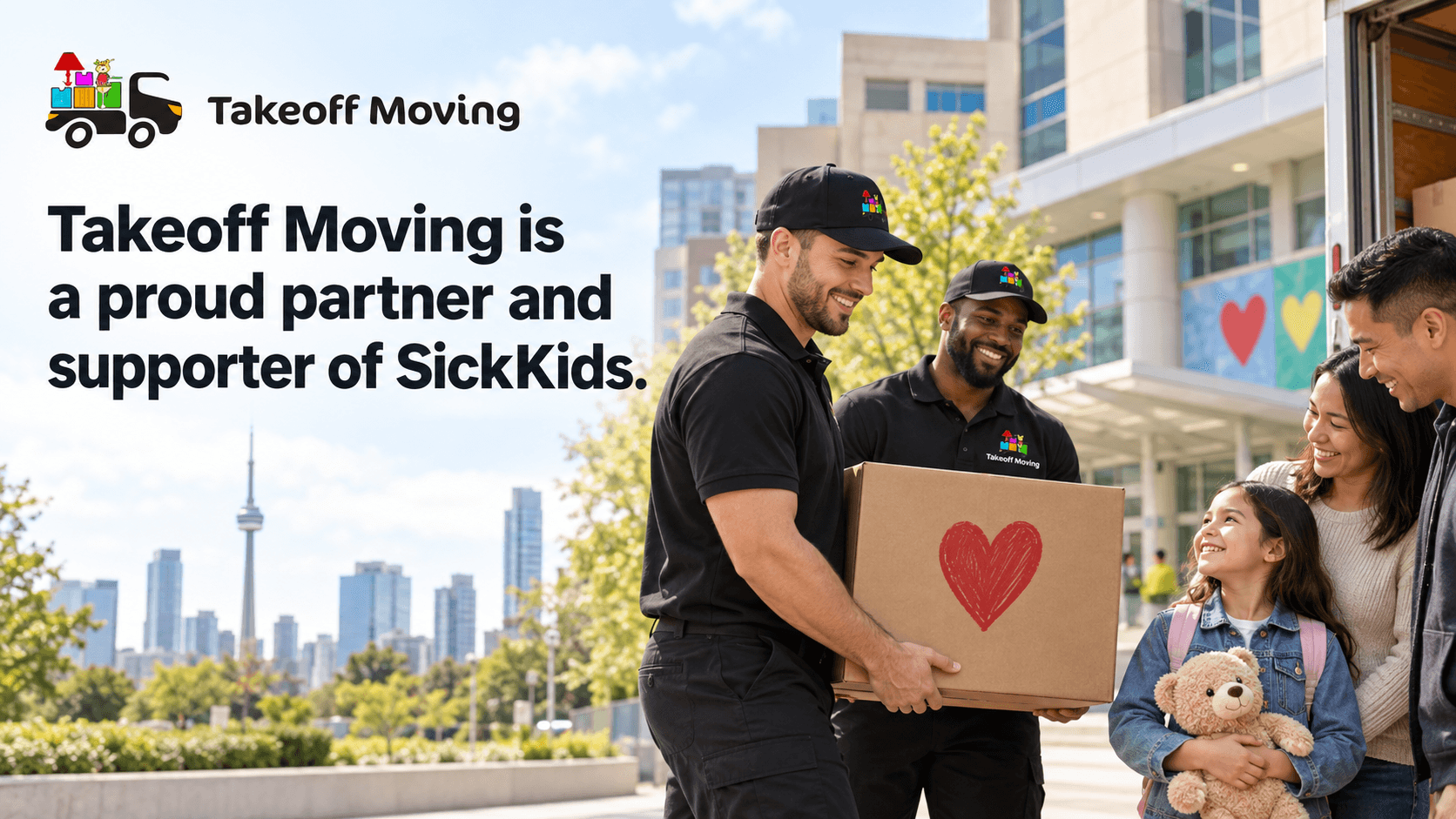 Takeoff Moving is a proud partner and supporter of SickKids.