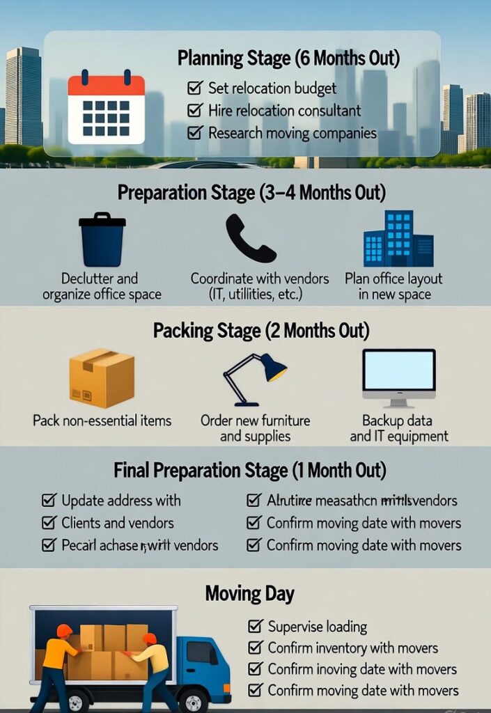 Prepare for moving office