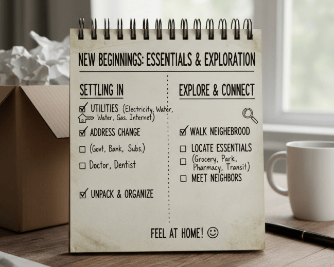 Checklist for settling in and exploring a new city, with tips for moving to Oshawa. Takeoff-Moving Toronto