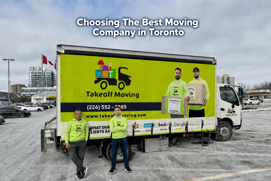 Takeoff Moving crew with truck in Toronto, phone (226) 552-3885 Takeoff-Moving Toronto